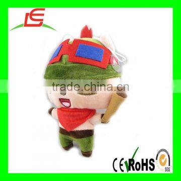 LE B153 Teemo Stuffed Plush Toy Action Figure League of Legends keychain