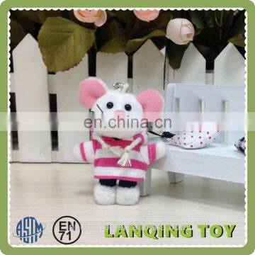 6CM Mini Mouse Soft Toy Custom Live Plush Animal Keychain