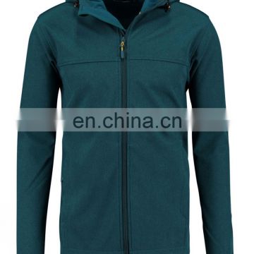 mens softshell fabric jacket in contrast color