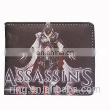 Men's Wallet Assassins Creed Logo Card Wallet Game Fashion Coin Purse Leather Wallet for Men