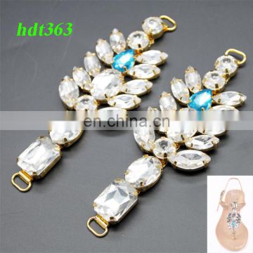hdt363 factory price Lady Slipper Shoe Accessories Chain Flip Flops Shoe Decoration