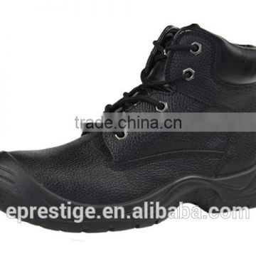 PU injected leather safety boot steel toe