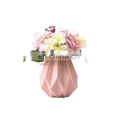 Modern minimalist small vase macaron origami floral wine cabinet desktop fashion decorations