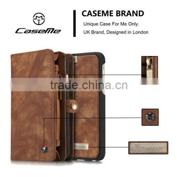 Manufacturer for iphone 6s plus CaseMe Vantage Wallet Case cover for iPhone 6 plus, Detachable mobile phone case for iphone 6s