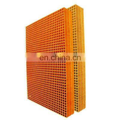 Square Mesh 38*38mm, 38mm height frp fiberglass grating Industrial Floor