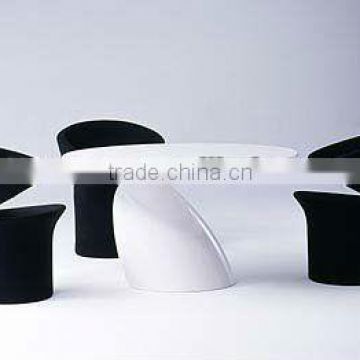 Parabel round shape fiberglass material restaurant table