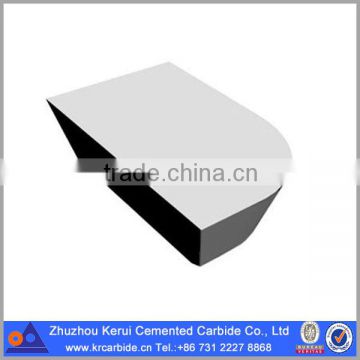Cemented carbide cutting inserts Type A brazed tips