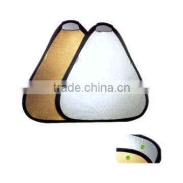 Portable Triangular Gold & Silver Light Reflector