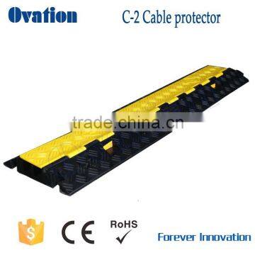 C-2 channel light weight pu cable protector / rubber cable ramp for outdoor event