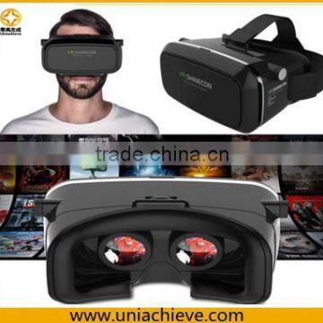3D SHINECON VR Glasses Movies Games + Bluetooth Controller For 3.5-5 inch Phones