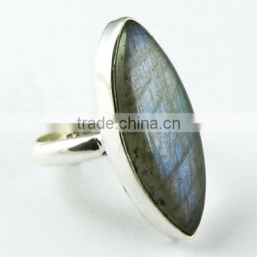 Hot Selling Labradorite 925 Sterling Silver Demanding Ring