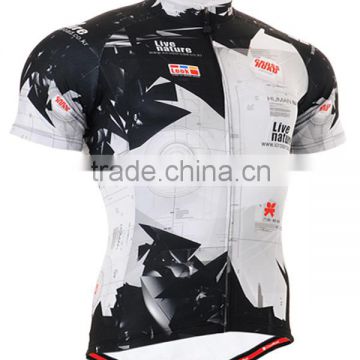 100%polyester sublimation print cycling top shirt out door sport bike wear