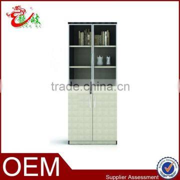 2015 new design leather grain office display file cabinet M27-01-08