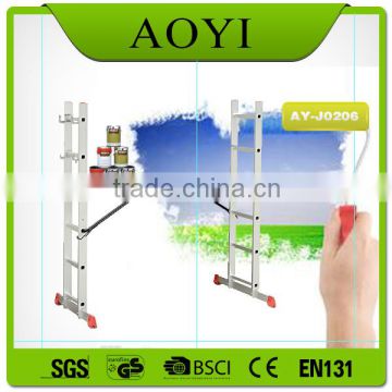 Domestic or industrial aluminium step stools laddersAY-J0206 with en131