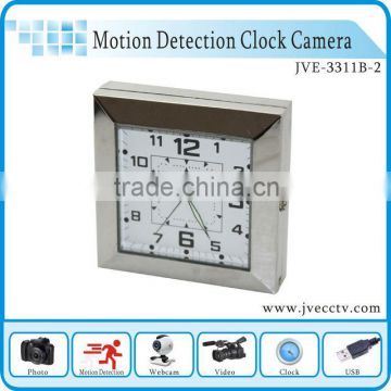Newest Motion Detection wall Clock Camera for home security JVE-3311B-2