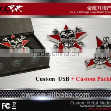 Wholesale ShenZhen factory Popular custom design metal USB stick according to custom sample shape with 4GB/8GB/16GB CE/FCC/ROHS