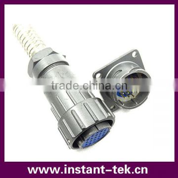 FQ 19 pin male and female aluminum alloy waterproof connector