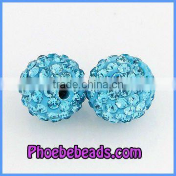 Wholesale 12mm Shamballa Crystal Pave Beads For Bracelets CPB-B08