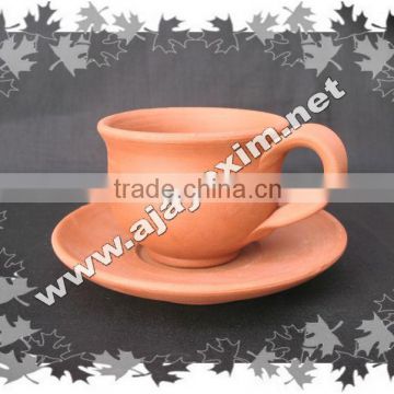 Clay Cup & Saucer