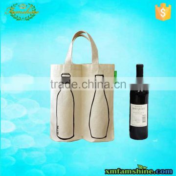 2 bottle cotton make wine bottle bags