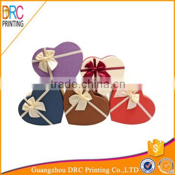 Heart shaped luxury jewellery gift packaging paper box