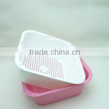 Vegetable Sieve/Fruit Basket/Plastic Basket/sifter/griddle/boult/screen/sieve/Dried Basin/sieve with basin/Colander