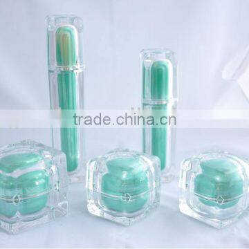 Acrylic Square Crystal Cosmetic Lotion Bottle Series