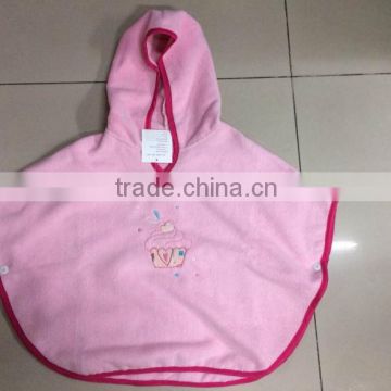 China factory cheap microfiber poncho children poncho towel