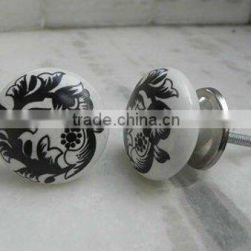 Flat Ceramic Knob At buy best prices on india Arts Palace