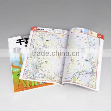 high quality full color folded map printing