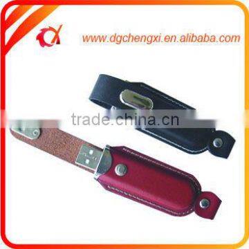 Black and Browm 16gb Leather USB