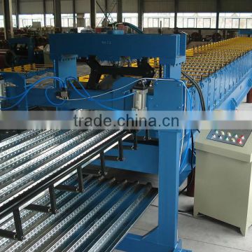 Steel Floor Deck Roll Forming Machine with Auto Stacker