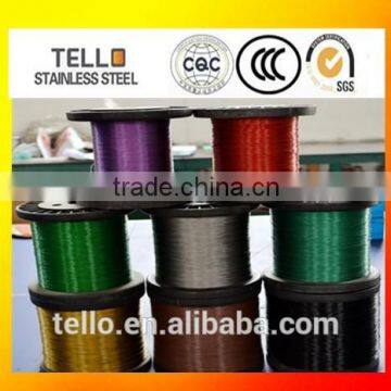 red nylon coated 201,304,316 stainless steel wire rope