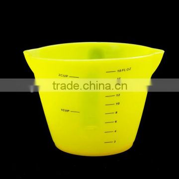 Colorful Multifunctional Measuring Cup, Silicone Measure Cup, 500ml Measure Cups