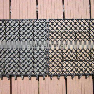 easy installing outdoor wpc plastic flooring tiles