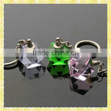 Handcrafted Innovative Colors Glass Keychain For Wedding Souvenirs