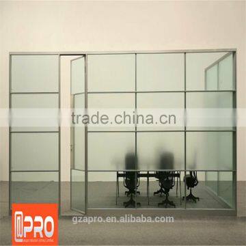 best price aluminum glass door and window frame of office partition with portable partition wall