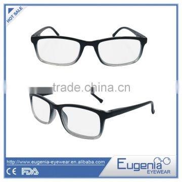 modern larger square fake designer unisex reading glasses