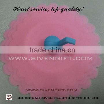 3d new flexible sunflower shape silicone bowl cover
