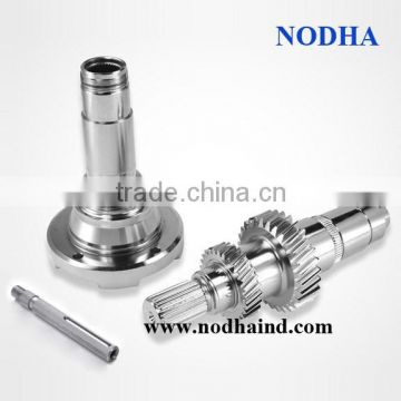 Chrome plated helical gear shaft, internal spline shaft, zinc plated machinery spline shaft