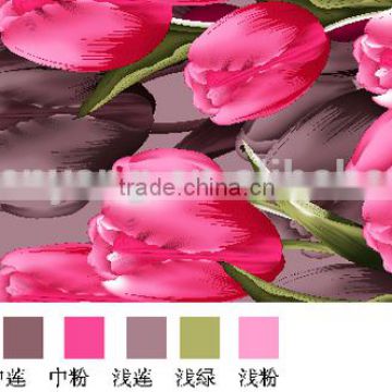 Hometextile/bedding sheet/curtain polyester pigment printing