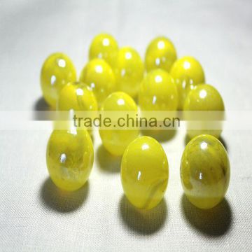 yellow colour transparent glass marbles