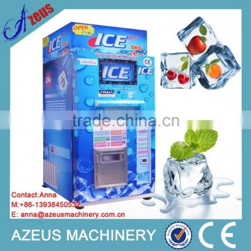 Self-service Ice water vending machine with ic card/coin/bill/give change/GSM remote monitor(option)