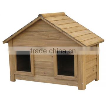 Top selling wooden dog house with two doors DK003M