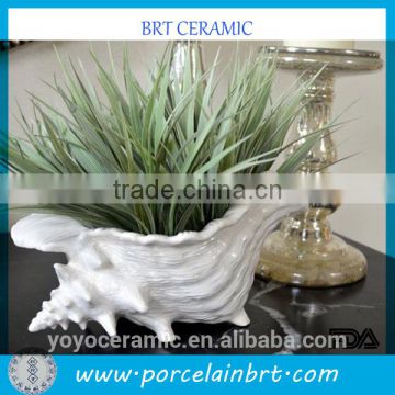 Small Cute Sea Snail Conch Flower Planter for Table