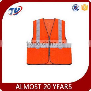 2017 Reflective tape orange safety vest traffic ansi/isea 2010