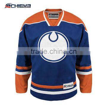 Custom design international vintage full printing reversible ice hockey jerseys