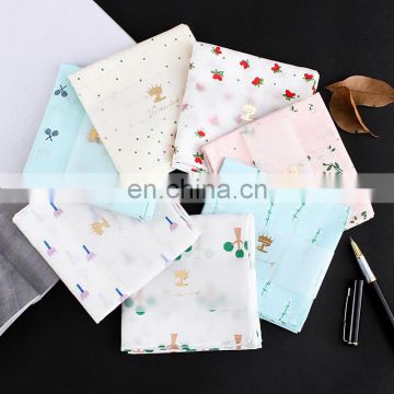 Lingshang New Design nice quality 43x43cm organic cotton girl square bandanas