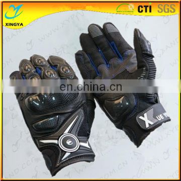 Full Finger Cow Leather Motorcyle Gloves Motorbike Mitts