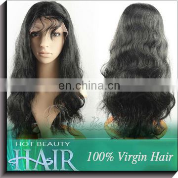 #1b straight body kinky 100% human hair lace front wigs customzie large cap size wig
